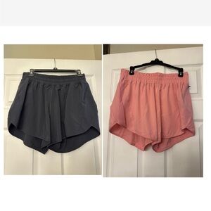 TWO pairs of amazing Lulu style shorts.
